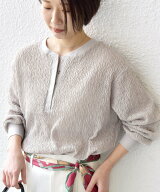 【SALE／40%OFF】SHIPS WOMEN 【WEB限定】＜手洗い可能＞ウェーブ クレープ ヘンリー 2WAY プルオーバー …