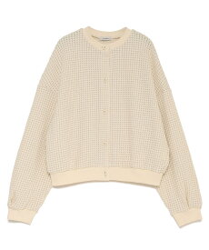 SEAGREEN (W)BIG WAFFLE CARDIGAN タトラスコンセプトストア トップス カーディガン ホワイト ネイビー ピンク【送料無料】