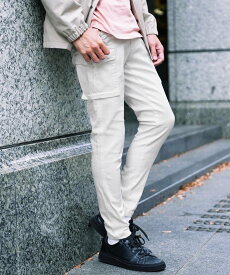 【SALE／8%OFF】JIGGYS SHOP SELECT ストレッチ スリム スキニー カーゴパンツ 26SS ジギーズショップ パンツ カーゴパンツ ブルー ブラック ホワイト ベージュ グレー ネイビー カーキグリーン【送料無料】