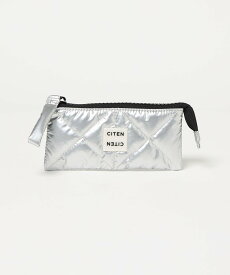 CITEN ＜CITEN＞パデッドペンケース シテン 財布・ポーチ・ケース その他の財布・ポーチ・ケース シルバー ブラック グレー ベージュ