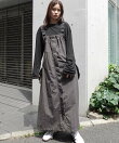 Aラインナイロンジャンスカ【UVカット】【接触冷感】【撥水加工】