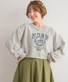 【SALE／53%OFF】RETRO GIRL ショートロゴトレーナー レトロガール トップス その他のトップス グレー ブルー