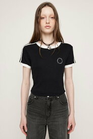 SLY LINGER NECK LINE COMPACT Tシャツ スライ トップス カットソー・Tシャツ ブラック イエロー ネイビー【送料無料】