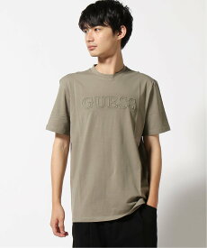 【SALE／50%OFF】GUESS (M)Eco Alphy Tee ゲス トップス カットソー・Tシャツ カーキ ブラック