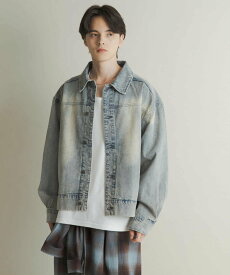 【SALE／48%OFF】SENSE OF PLACE ツイストデニムブルゾン センス オブ プレイス ジャケット・アウター デニムジャケット ネイビー グリーン【送料無料】