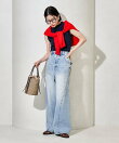 シンチバックデニムパンツ