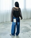 シンチバックデニムパンツ