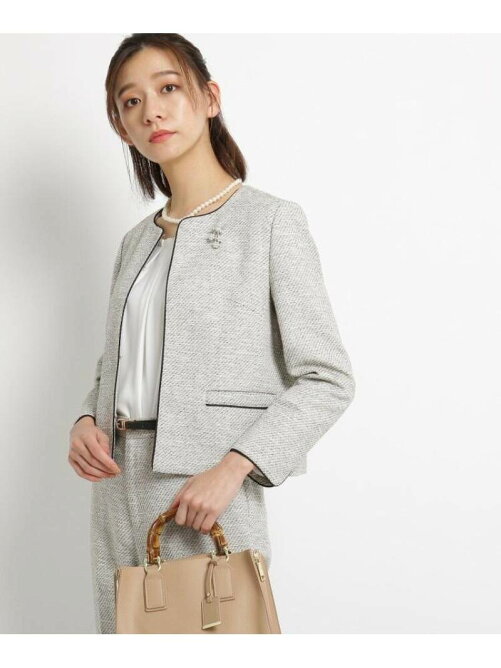 Ag By Aquagirl ラメツイードノーカラージャケット ママスーツ 入学式 スーツ 卒業式 スーツ Web限定サイズ Rakuten Fashion 楽天ファッション 旧楽天ブランドアベニュー Ab7993