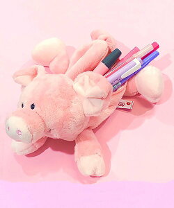 NICI フィギュアペンポーチ ピンクピッグ アントレスクエア 財布・ポーチ・ケース ポーチ ピンク