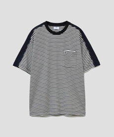 【SALE／30%OFF】CONVERSE TOKYO MENS パイピングラインボーダーTEE コンバーストウキョウ トップス カットソー・Tシャツ ブラック グリーン【送料無料】