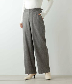 NEWYORKER WOMEN L-SIZE 【L】ライトツィード ワイドパンツ ニューヨーカー エルサイズ パンツ その他のパンツ グレー【送料無料】