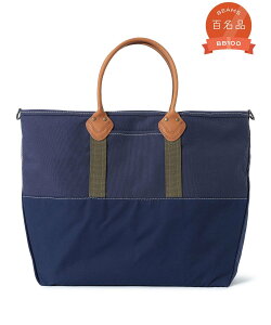 BEAMS PLUS �y�r�[���X�̕S���i�zL.L.Bean / �ʒ� Deep Bottom Leather Handle Zip Tote XL �r�[���X ���� �o�b�O �g�[�g�o�b�O �l�C�r�[ �u���E���y���������z