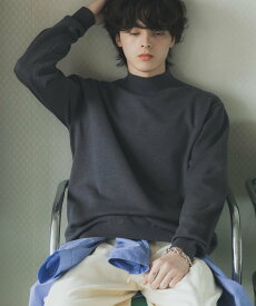 【SALE／25%OFF】SENSE OF PLACE 『一部WEB限定カラー』『洗濯可/毛玉防止』ストレッチモックネックニット センス オブ プレイス トップス ニット ホワイト ブラウン グリーン ベージュ グレー ブラック レッド イエロー ネイビー