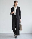 【洗濯機で洗える/セットアップ対応】ウォッシャブルVネックジャケット