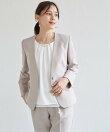 【洗濯機で洗える/セットアップ対応】ウォッシャブルVネックジャケット