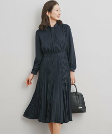 23区 【洗える】クリスタルアムンゼン ウエスト切り替え ワンピース ニジュウサンク ワンピース・ドレス ワンピース ネイビー ベージュ【送料無料】