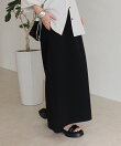 カットジョーゼットインゴムタイトスカート