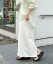カットジョーゼットインゴムタイトスカート