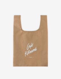 CAFE KITSUNE Cafe Kitsune/(U)CAFE KITSUNE ECO BAG メゾン キツネ バッグ エコバッグ・サブバッグ ベージュ ブラック