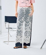 【SALE／50%OFF】LEPSIM 大判レーススカーフ レプシィム ファッション雑貨 スカーフ・バンダナ ブラック …