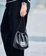 Subciety Leather effects bag サブサエティ バッグ ハンドバッグ グリーン ブラック【送料無料】