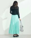 COTTONマチ付きギャザースカート