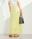 COTTONマチ付きギャザースカート