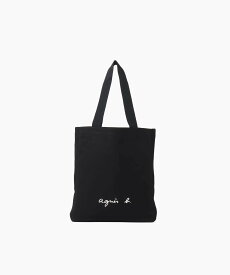 agnes b. VOYAGE WEB限定 GO03-08 ロゴトートバッグ アニエスベー バッグ トートバッグ ブラック【送料無料】