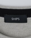 SHIPS:<洗濯機可能> コットン カシミヤ ソリッド クルーネック ニット
