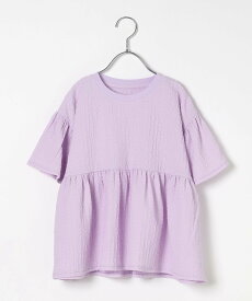 BAYFLOW [セットアップで着用可能☆]楊柳フリルチュニック(KIDS) ベイフロー トップス カットソー・Tシャツ パープル ホワイト ブラック