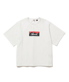 NANGA エコハイブリッド ボックスロゴ ルーズフィット Tシャツ 26SS メンズ ナンガオンラインショップ トップス カットソー・Tシャツ ブラック ホワイト グレー ピンク ネイビー【送料無料】