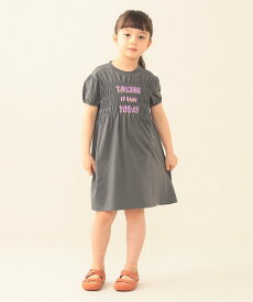 BEAMS mini シャーリング カット ワンピース 2026SS(90~140cm) ビームス ミニ ワンピース・ドレス ワンピース グレー イエロー【送料無料】