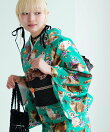ニコアンティーク 単衣着物 CATサンクチュアリ