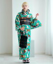 ニコアンティーク 単衣着物 CATサンクチュアリ