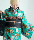 ニコアンティーク 単衣着物 CATサンクチュアリ