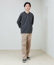 【多機能】Functionボーダー ヘンリーネックロンT