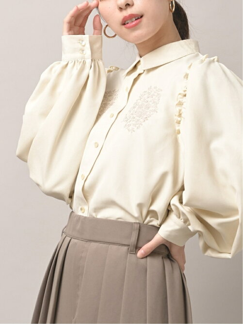 Rps W ミジンコール袖ギャザー刺繍入りブラウス Rakuten Fashion 楽天ファッション 旧楽天ブランドアベニュー Cd2997