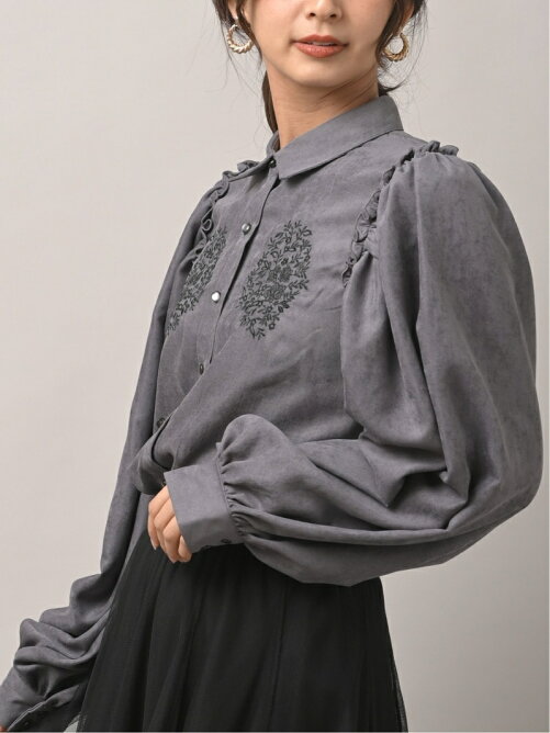Rps W ミジンコール袖ギャザー刺繍入りブラウス Rakuten Fashion 楽天ファッション 旧楽天ブランドアベニュー Cd2997