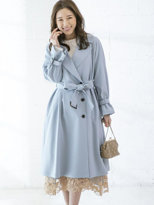 Queens Court バックフリルドレストレンチコート Rakuten Fashion 楽天ファッション 旧楽天ブランドアベニュー Ce5997