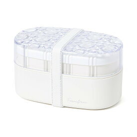 Francfranc ジュエル ランチボックス ラウンド フランフラン 食器・調理器具・キッチン用品 弁当箱・ランチボックス ホワイト