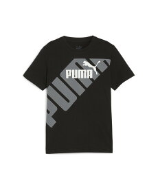 PUMA キッズ ボーイズ プーマ パワー グラフィック 半袖 Tシャツ 120-160cm プーマ トップス カットソー・Tシャツ ブラック