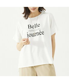 【SALE／10%OFF】abahouse mavie ワイドロゴT アバハウス マヴィ トップス カットソー・Tシャツ ホワイト グレー ブルー