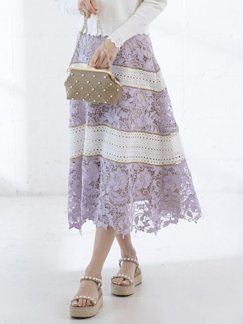 Queens Court 切替レーススカート Rakuten Fashion 楽天ファッション 旧楽天ブランドアベニュー Ce5998