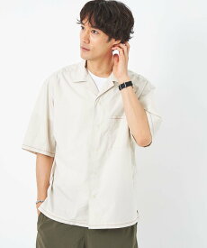 【SALE／50%OFF】UNITED ARROWS green label relaxing タイプライター エンブロ オープンカラー シャツ ユナイテッドアローズ アウトレット トップス シャツ・ブラウス ホワイト グレー【送料無料】