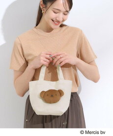 SHOO・LA・RUE 【miffy/boris】立体フェイストート シューラルー バッグ トートバッグ ブラック ホワイト