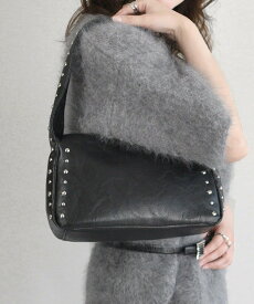【SALE／45%OFF】styiro styiro/スタッズ付きショルダーバッグ イストワール バッグ ショルダーバッグ ブラック ベージュ ブラウン
