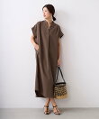 タックショルダーワンピース<2サイズ展開>