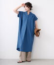 タックショルダーワンピース<2サイズ展開>