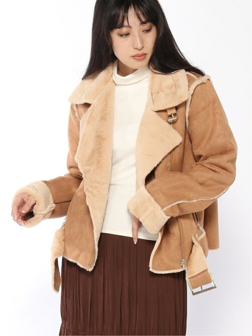 Punyus W Fムートンライダースジャケット Rakuten Fashion 楽天