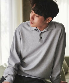 【SALE／50%OFF】URBAN RESEARCH DOORS 『UR TECH 200日ニット』ポロシャツ アーバンリサーチドアーズ トップス ポロシャツ グレー ブラック ネイビー ブラウン【送料無料】